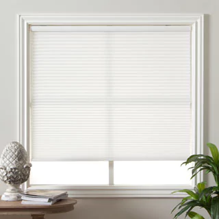 window shades arlo blinds honeycomb cell light-filtering pure white cellular shades PWCRNRO