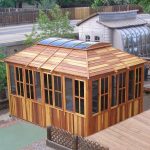 wood gazebo kits handcrafted from redwood KNAVQUX