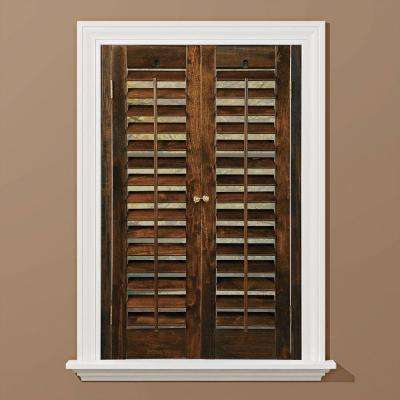 wood shutters plantation walnut real wood interior shutter (price varies by size) BMLDGYI