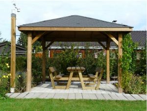 wooden gazebo you can efficiently preserve the innate beauty of the wood by employing a  water-repellent sealer on ZOWECDW