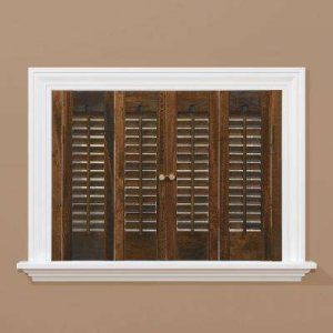 wooden shutters traditional real wood walnut interior shutter (price varies by size) DPVFXKS