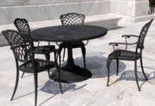 wrought iron patio furniture PEUWHCW