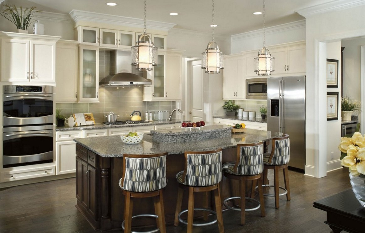 ... best image of kitchen island lighting fixtures ideas with granite  countertop CHFYRNI