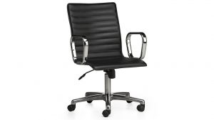 ... ripple black leather office chair ... BLFMGQS