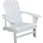 amazon.com : classic white painted wood adirondack chair : chaise lounges  cushions WHUIXMM