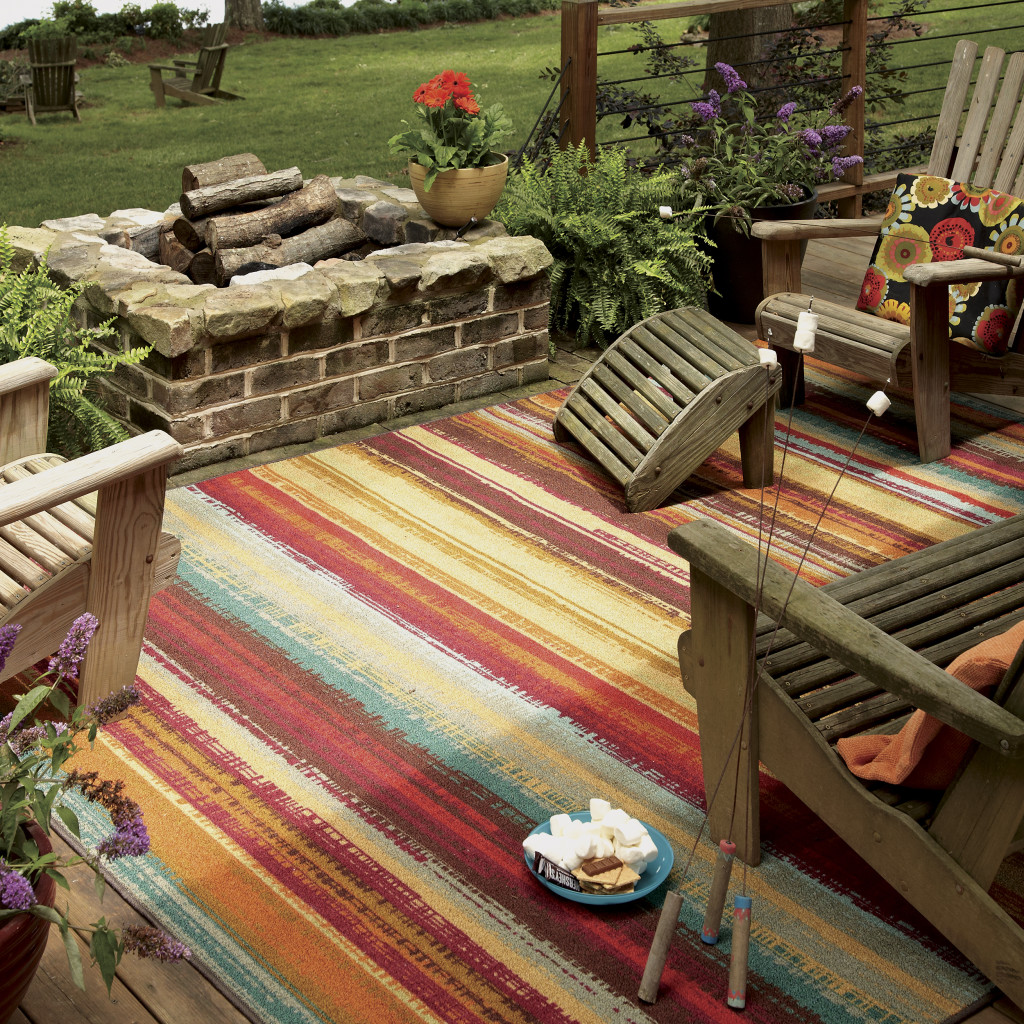 appealing striped target outdoor rugs with oak wood patio furniture and  fire FZWOOKE