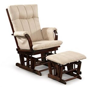 artiva usa home deluxe mocha microfiber cushion cherry wood glider chair  and AYLPSHA