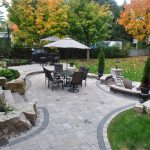 backyard paver patio, backyard boulders backyard landscaping ogs landscape  services whitby, on IBQUDXQ
