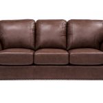 balencia dark brown leather sofa - leather sofas (brown) ENSOAQM