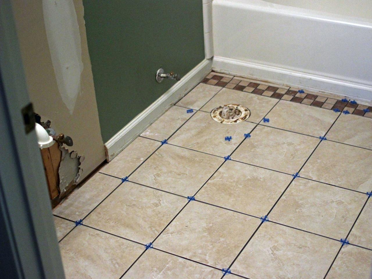 bathroom floor tiles step 6 QHIGCDI