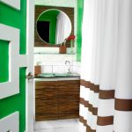 bathroom paint ideas kelly green bathroom with contemporary wood vanity PHYWUHM