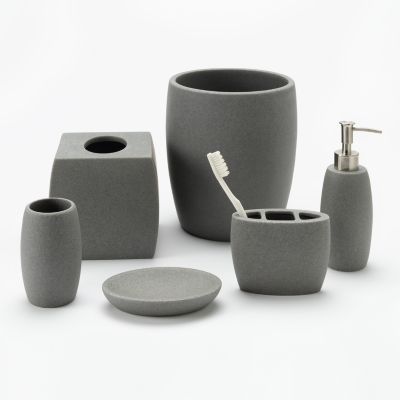 bathroom sets home classics® gray resin bathroom accessories collection WJHEMUH