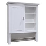 bathroom wall cabinets style selections 24.5-in w x 29-in h x 7.66-in d XZUZIVR