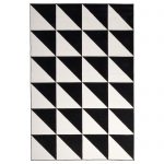 black and white rug sillerup rug, low pile, black/white length: 9 u0027 10  WCREBXJ