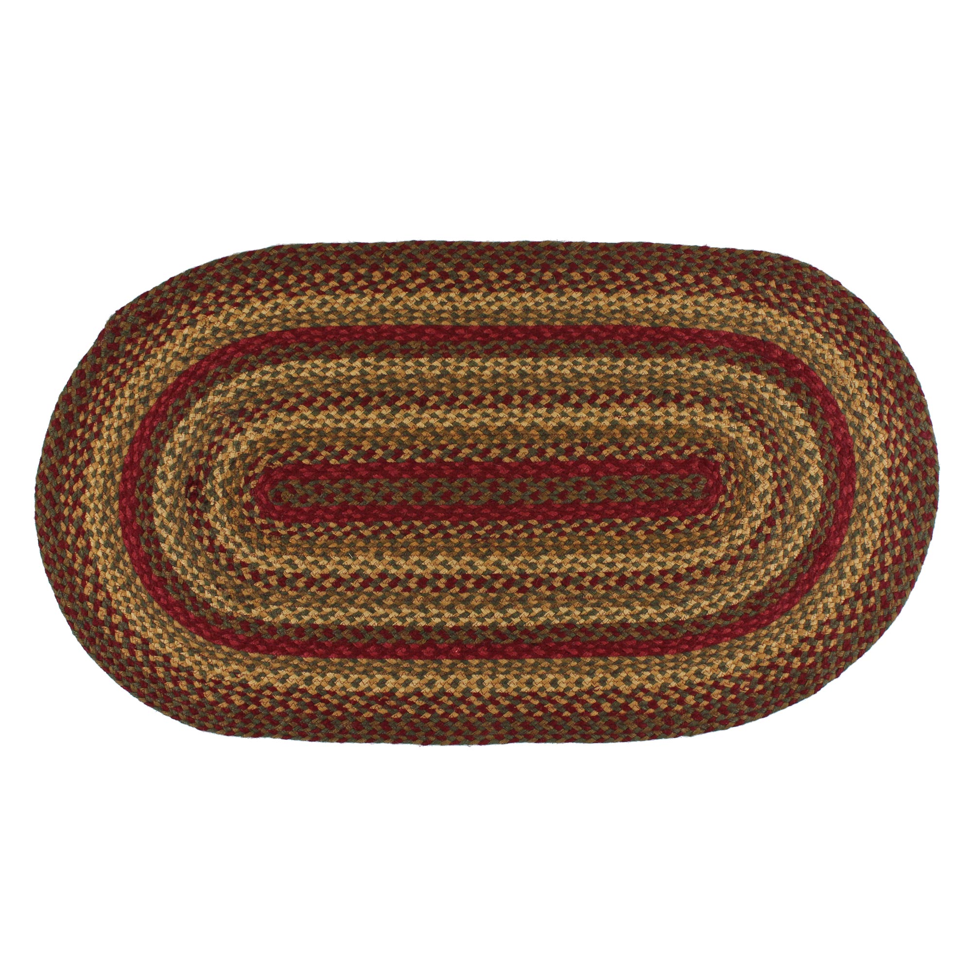 braided rugs red and green braided jute area rug country rustic oval rectangle YRZYRCX