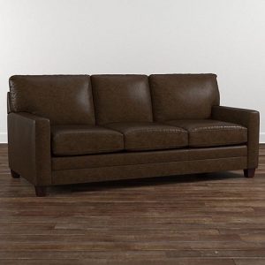 brown leather sofa american casual ladson sofa QZRQQXA