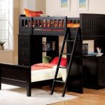 bunk beds with desk this rich wood desk bed features a desk built into the side of JRWOGDX