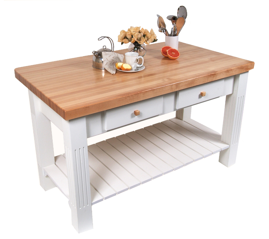 butcher block table boos maple grazzi table with drop leaf - 2-1/4 GJOITWA