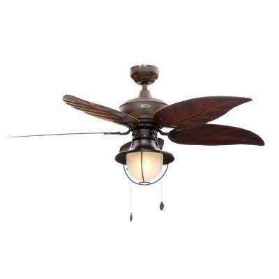 ceiling fans with lights oasis 48 in. indoor/outdoor oil rubbed bronze ceiling fan GLFWFMO