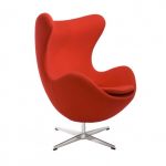 chair design egg chair usage: itu0027s steel frame, high curved back and rounded bottom TGYBFYE