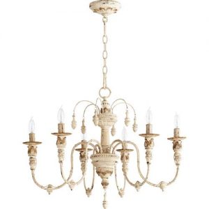 chandeliers salento persian white 25-inch six light chandelier TTZBNTA