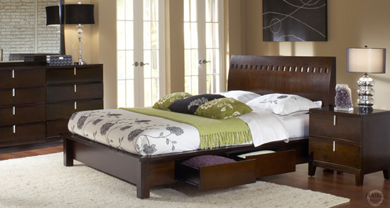 contemporary bedroom furniture platform storage bedroom sets ZKGHCLY