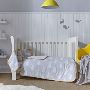 cot bedding clair de lune whales cot bed quilt and bumper set YBOHEDH