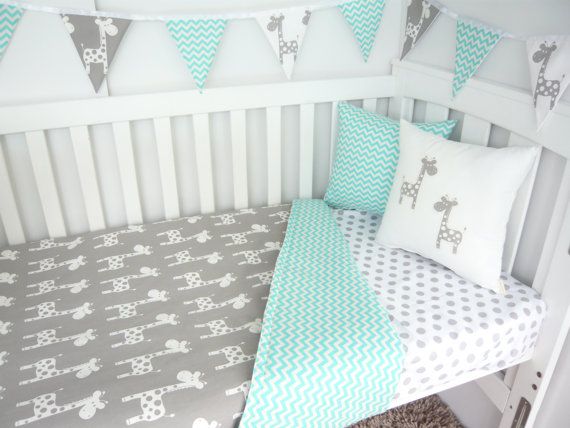 cot bedding giraffe nursery set - choose your own colour scheme WOIGRGJ
