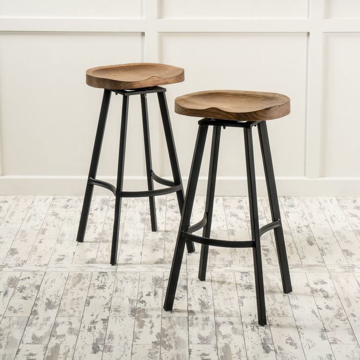 counter height stools albia swivel barstool (set of 2) by christopher knight home (brown) ( JNKYRDF