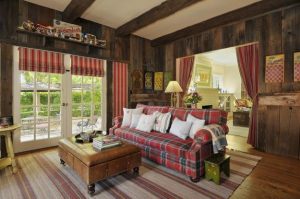 country home decor decorative fabrics and deep red and green colors for country home decorating PVEWKQM