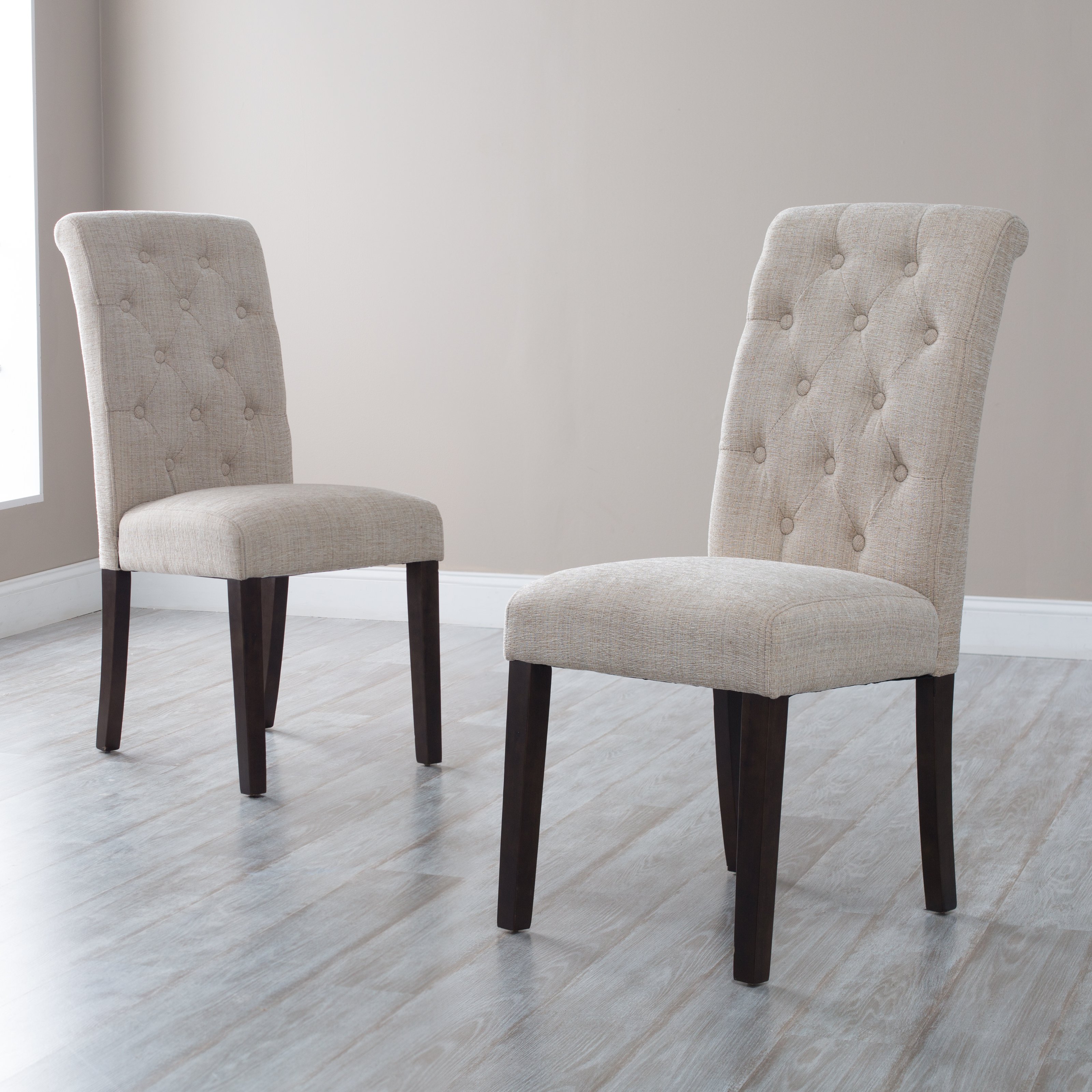 dining chairs morgana tufted parsons dining chair - set of 2 OVGRKVF