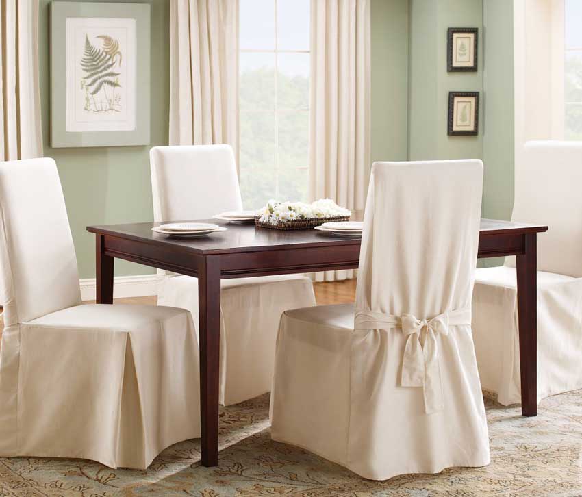 Selecting the ideal type of dining room chair covers