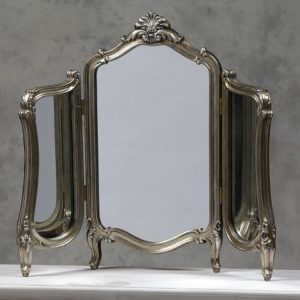 dressing table mirrors french style silver dressing table mirror 73 x 84cm QROSAMX