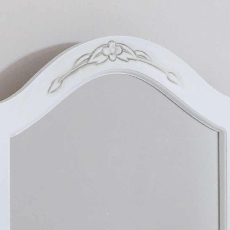 dressing table mirrors white triple dressing table vanity mirror - classic white range EDTNFNZ