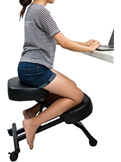 ergonomic chair sleekform ergonomic kneeling chair, adjustable stool for home and office -  thick HQPNGJN