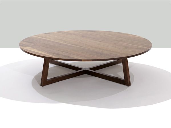 finn solid wood round coffee table | modern occasional tables| speke klein OHPMVWI