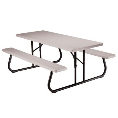 folding picnic table with benches-22119 - the home depot VMUMMOZ