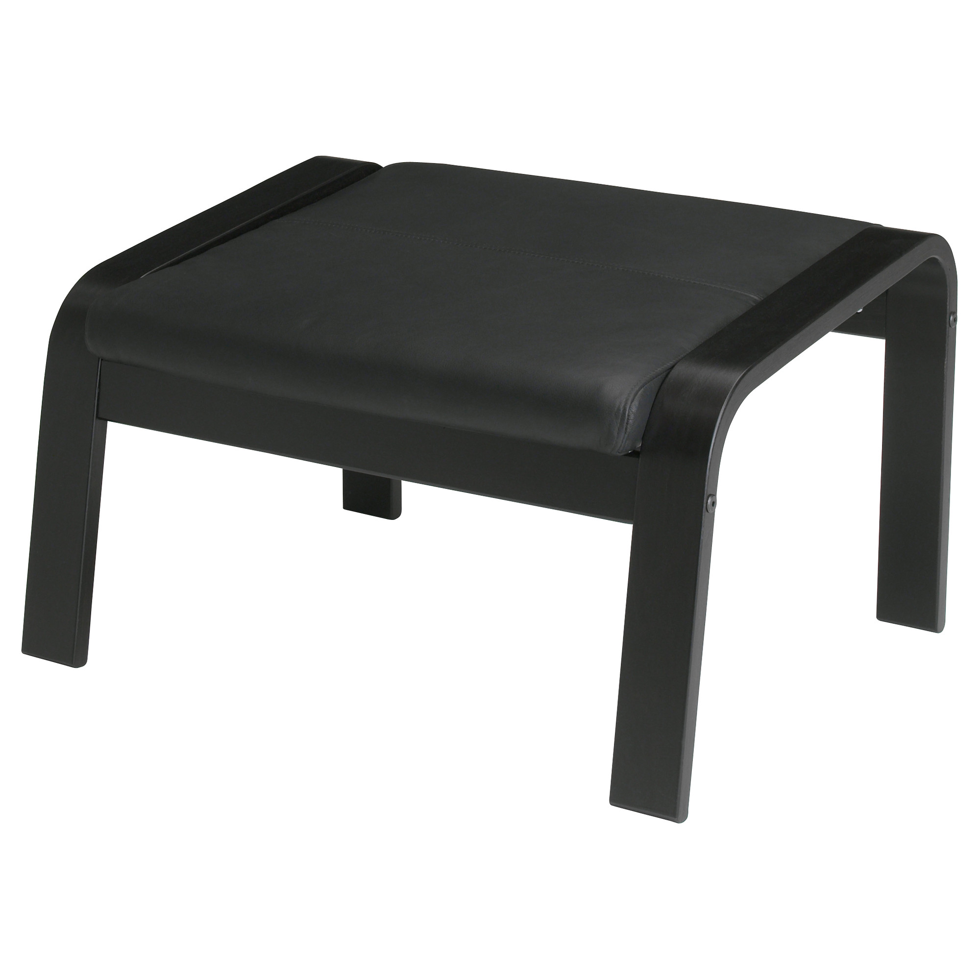 footstool poäng ottoman, black-brown, glose robust black width: 26 3/4 JYGPBKA