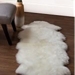 genuine australian sheepskin rug two pelt ivory fur, double PGQLYTF