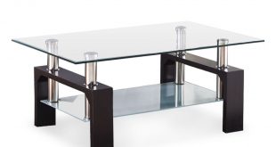 glass coffee table zimtown black coffee table rectangular living room home office glass top  wooden ZSVPMJX