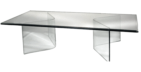 glass table glass dining table with v glass base ... HFXBJRQ