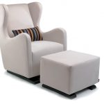 glider chair modern vola glider and ottoman - stone with paul smith pillow fabric shown. VRWKQCX