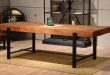 industrial u0026 wood modern rustic dining table industrial-dining-room CLDOQTW