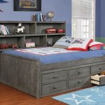 kids beds sideways full bed with waterford captainu0027s storage weathered grey OELLTAQ