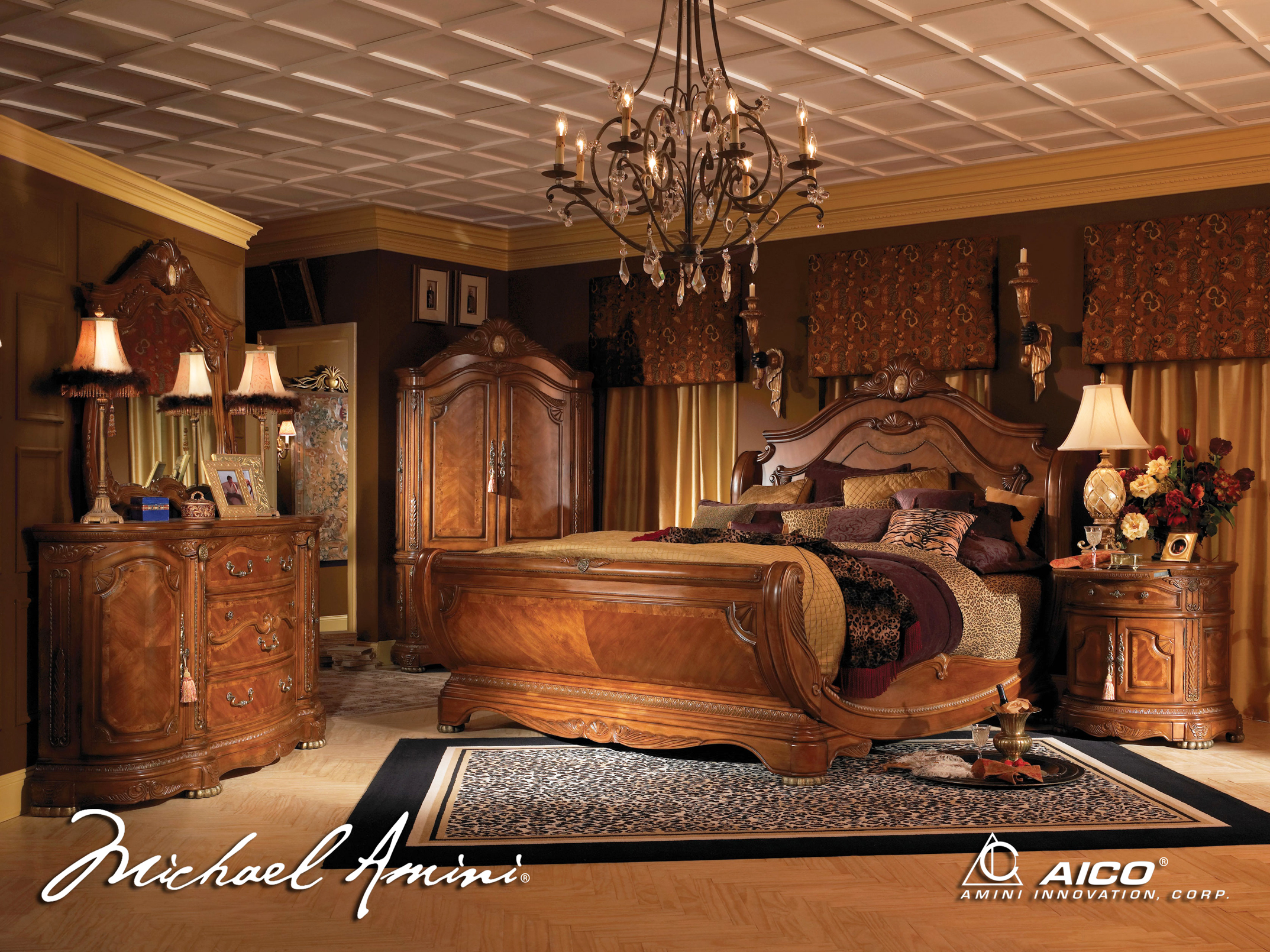 king size bedroom sets california king size bed sets | king bedroom sets aico 5pc cortina QLXVXJX