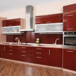 kitchen cupboards modern red kitchen NWCLAAL