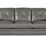 leather sofas cindy crawford home marcella gray leather sofa XLDEOCT