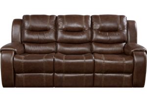 leather sofas veneto brown leather reclining sofa WUJNWMQ