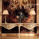luxury furniture or2200 - double console mod.24073/9 of 250x55x81 carving, finished asta and HQULSBG