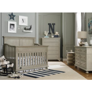 nursery furniture sets dolce babi naples 3 piece full panel nursery set in grey satin AORMIPU